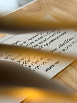 Calligraphy for Montblanc — bespoke handwriting