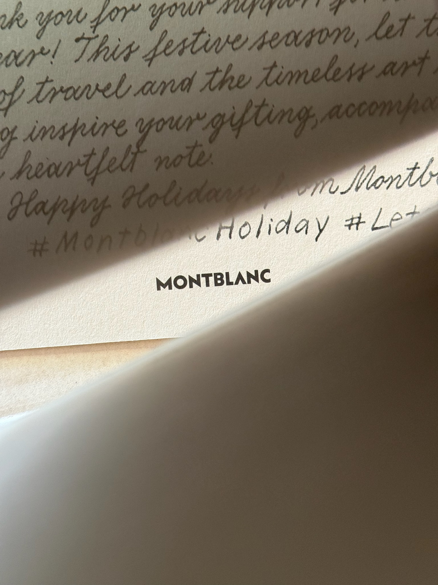 Handwritten calligraphy on elegant paper — Lettering in the Cloud